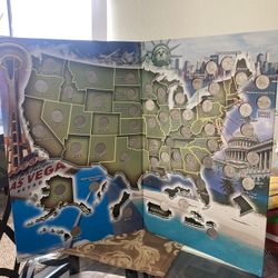State Quarter Collection Book Folder Map