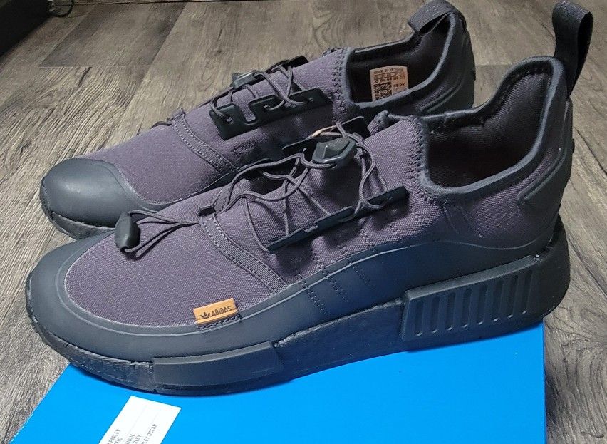 Adidas Men's NMD R1 TR Running Shoes in Black/Carbon Size 10