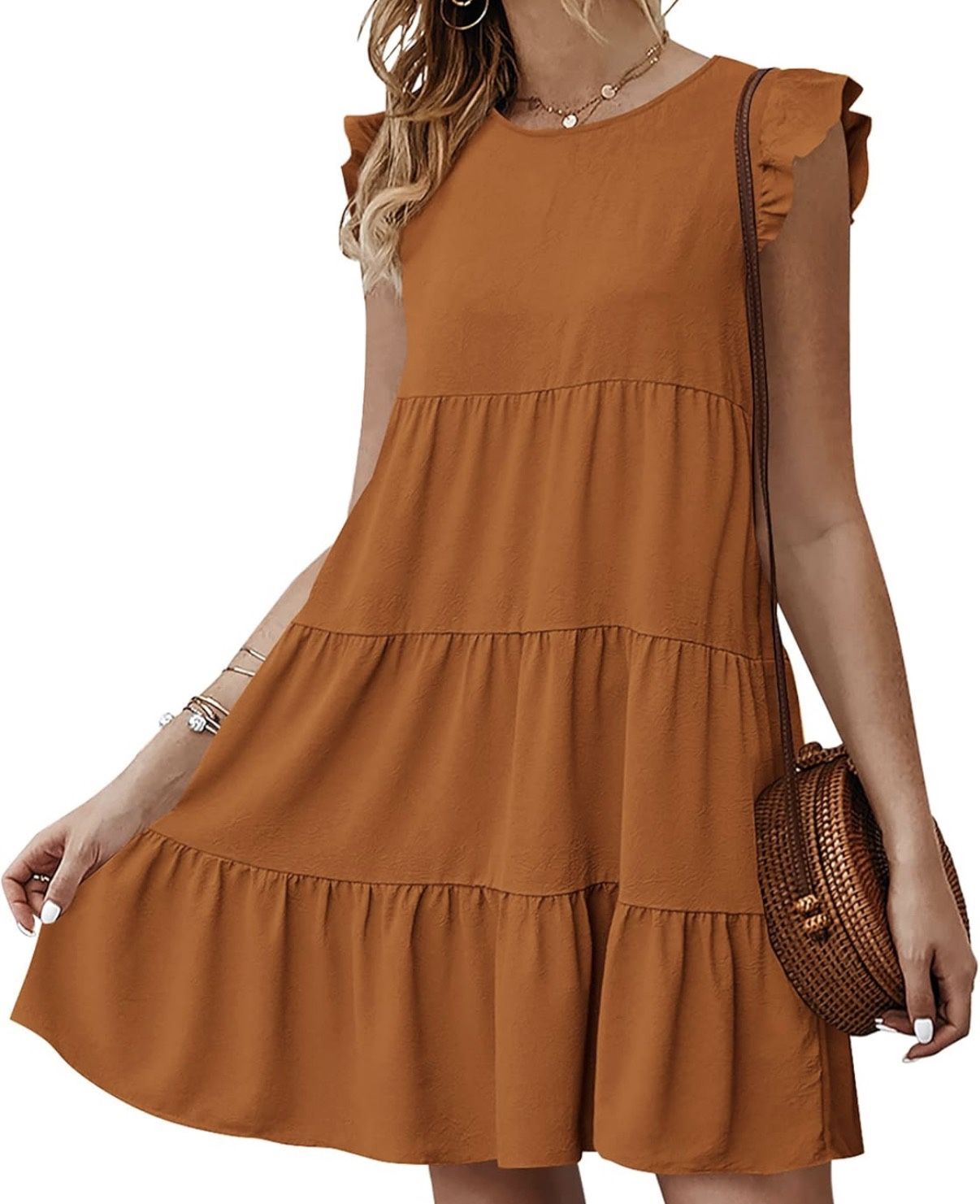 KIRUNDO Summer Dresses Babydoll Dress