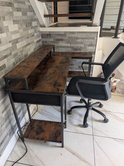 L-Shaped home office desk