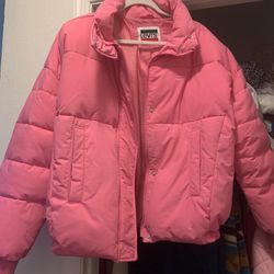 Pink Levi’s Puffer Coat Size Large 