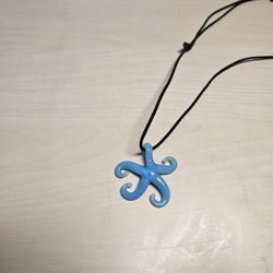 Glass Starfish Necklace