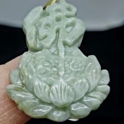 Burmese Jadeite Jade TypeA Pendant Buddha. 