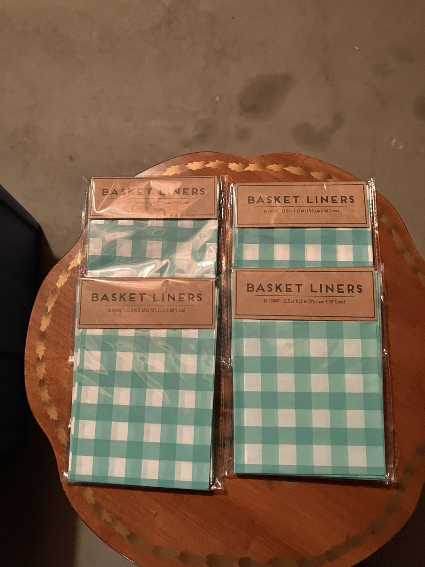 4 Packs Of Basket Liners Total Of 60 Liners