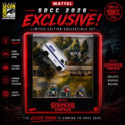 2026 Hot Wheels SDCC Stranger Things 10th Anniversary ’83 Chevy Van IN HAND