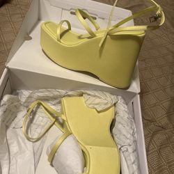 Neon Wedge Heels !!!