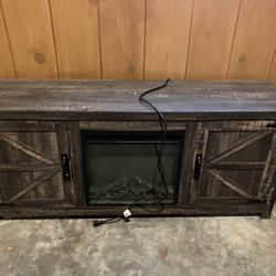 Tv Stand With Electric Heater Fireplace