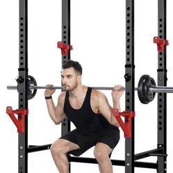 Power Rack, Rack Cage for Weight Training, Adjustable Squat Stand Rack for Home Gym Equipment, Lifting Cage with 660lb Capacity