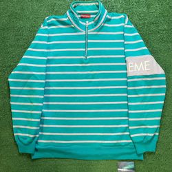 Supreme stripped half zip