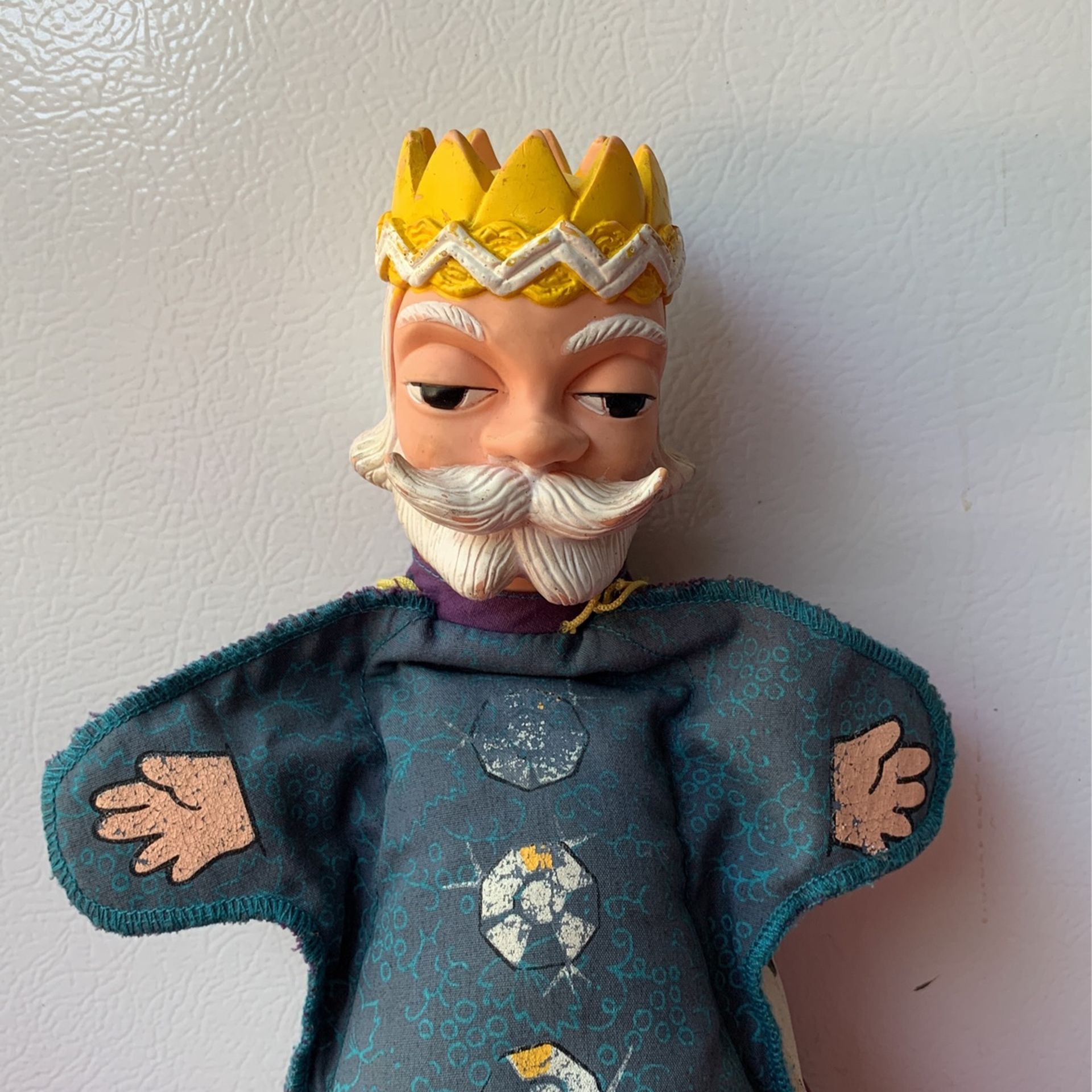 Vintage Ideal 1977 Mr. Rogers King Friday Figure Puppet