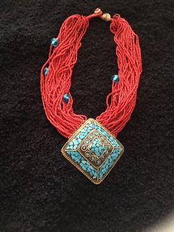 Custom made beaded necklace