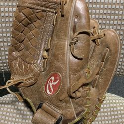 Rawlings PP120R all leather shell 12” Right Hand Throw baseball glove mitt 