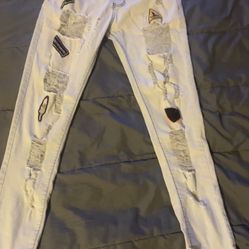 Multi Design Ripped Jeans