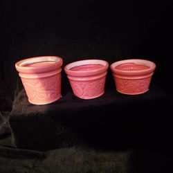 Three Ceramic Pots 