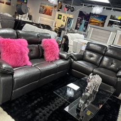 2 Pc Reclining Sofa And Love Only $999 