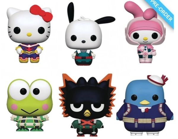 Set of 6 Sanrio Funko pop My hero academia Hello Kitty and friends complete set for Sale in Los
