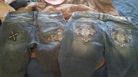 2 pair or guess skinny jeans size 30