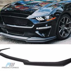 Fits 18-22 Ford Mustang GT Style Add on Front Bumper Splitter Lip Unpainted PP