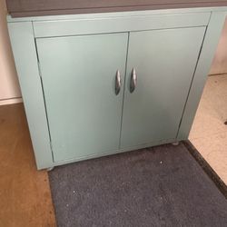 Vintage Steel Art Deco Cabinet 