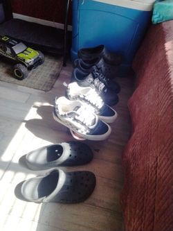 Air Force, crocs with fluff inside, regular crocs, vans checkered