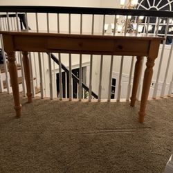 Oak Console Table 