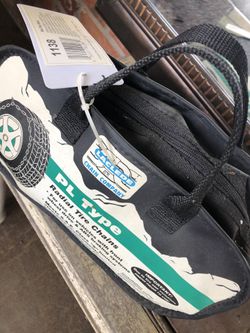 Never used chain set for tires