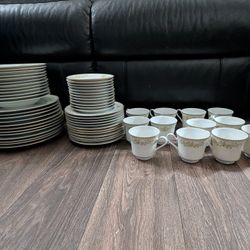 4, 6, 8, 12 place setting of Mikasa Greenbriar fine china
(See description for pricing options)