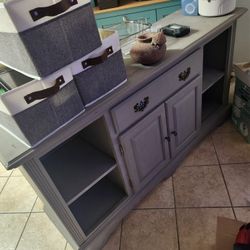 Buffet And Three Storage Cubes