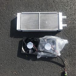 Auxiliary heater with 12 V brushless motors