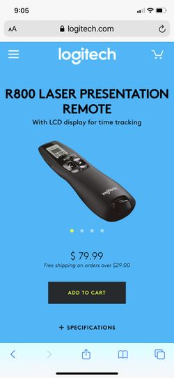 Logitech R 800 Lazer Remote