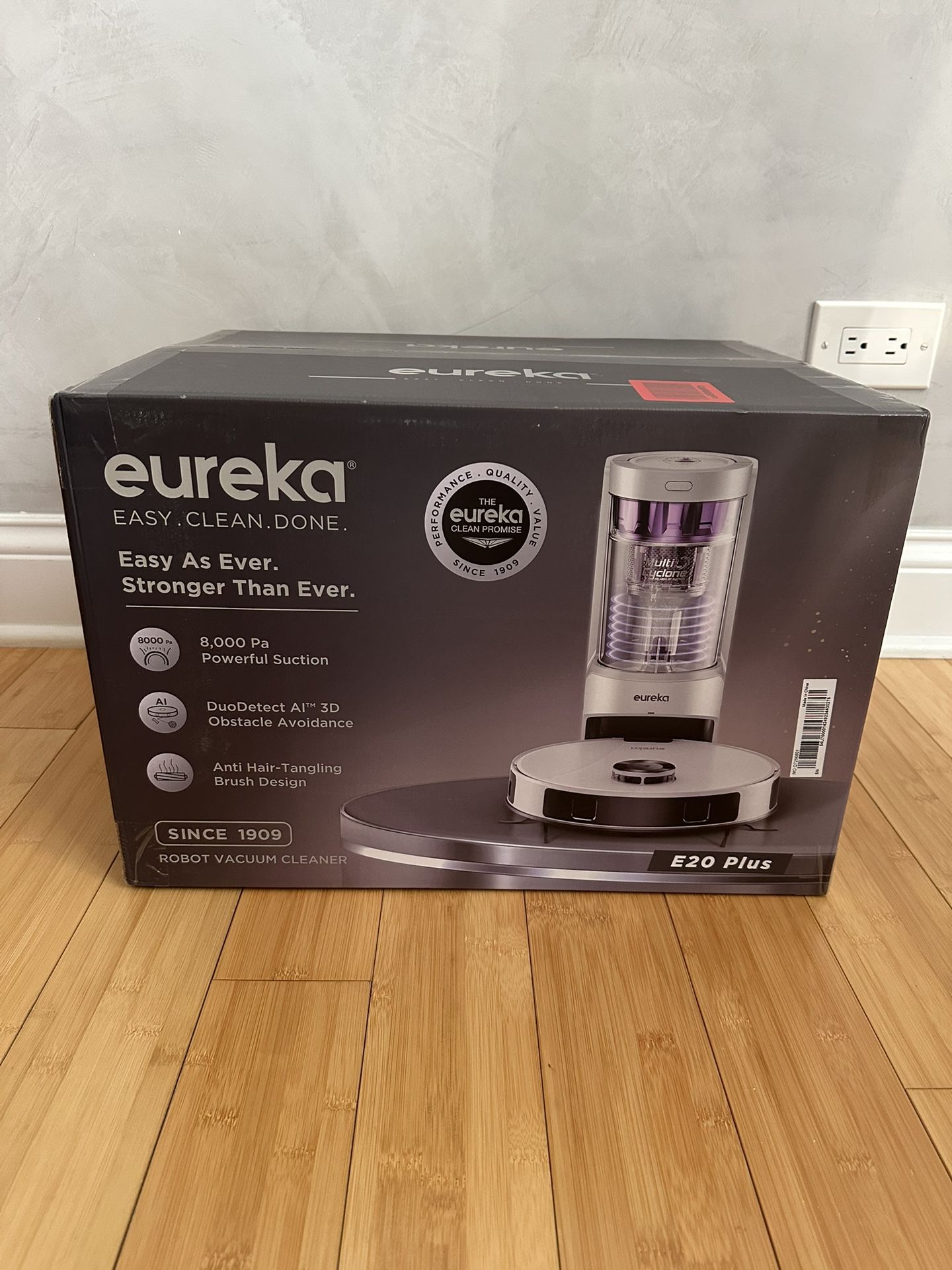 Eureka E20 Plus Robot Vacuum with Bagless Self Emptying Station, Robotic Vacuum and Mop Combo, 45-Day Capacity, Upgraded 8000Pa Suction and Anti Hair