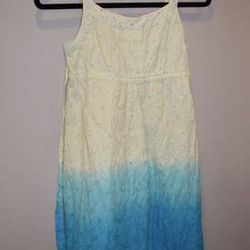 Justice Blue and Green Ombré Sundress