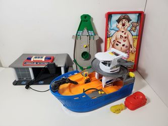 Ship Sounds Playset, Operation Board Game, Hot Wheels Track, Adventure Force Rescue Station Fire Ambulance Police Dispatch Sounds