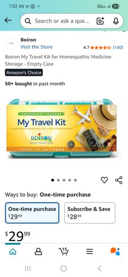 Boiron My Travel Kit for Homeopathic Medicine Storage - Empty Case