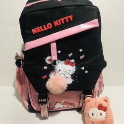 Pick UP $25 New Hello Kitty BackPack with Port Chargers on Side 