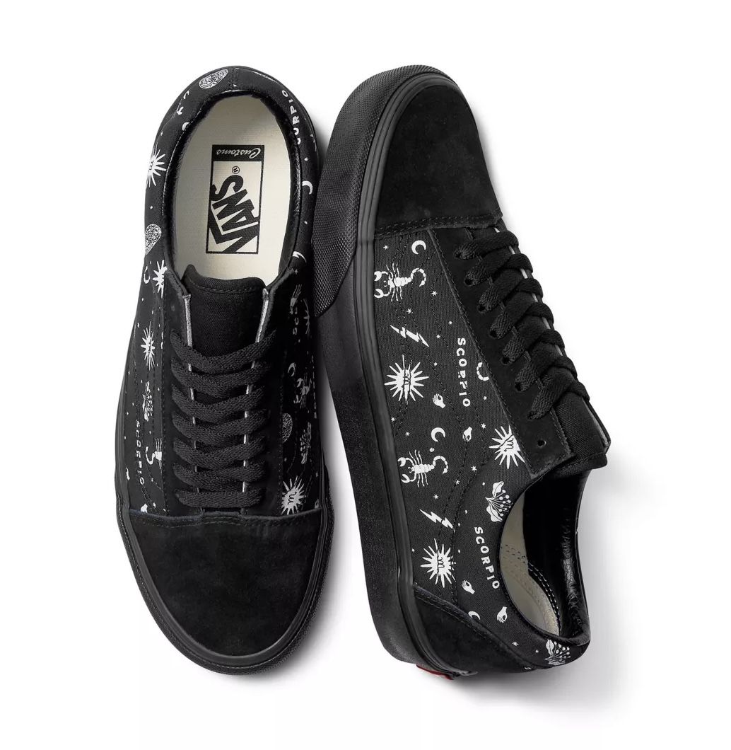 Vans Customs Zodiac Scorpio Old Skool Skater Sneakers Women’s Shoe Size 9
