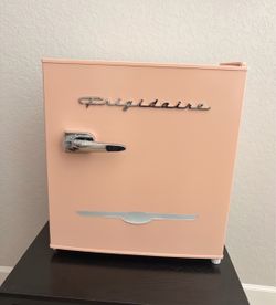 Frigidaire 1.6 cu ft Retro Fridge Side Bottle Opener Coral Compact Mini Refrigerator