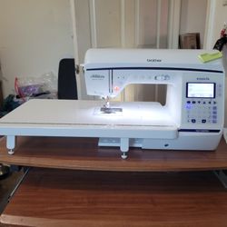 Brother NQ1300prw sewing machine with Table