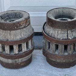 Antique Wagon Wheel Hubs