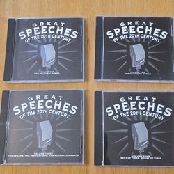 Great Speeches of the 20th Century - Set of 4 CDs - Volumes 1-4