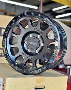 Method MR305 Double Black 17x8.5 6x139.7 +0 Wheels Tires Silverado Tacoma 4Runner Fjcruiser GX460