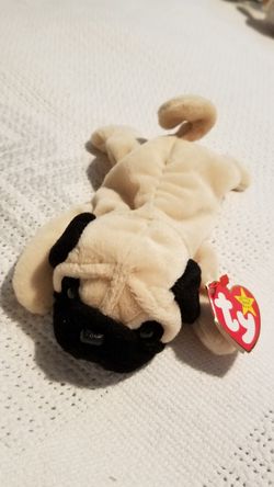 TY Beanie Babies Original Retired "Pugsly"