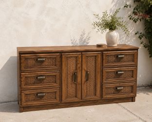 Harbor Cane Sideboard & Storage Cabinet