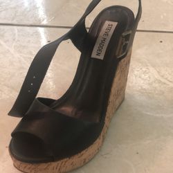 Steve Madden Leather Wedges Size 6.5