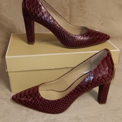 ❤️ MICHAEL KORS ❤️ Red Snake print Ethel Stiletto Pumps