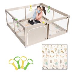 Large Baby Play Pen With Mat 