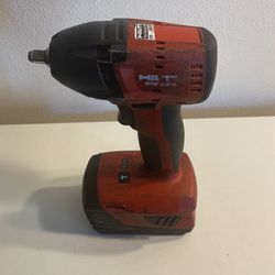 Hilti Siw-22a Tool And Battery 3/4 Inch Size