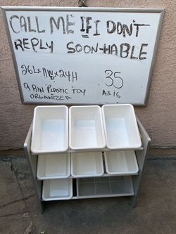 9 Bin Plastic Organizer Bin Organizador De Juguetes De 9 Cajones 