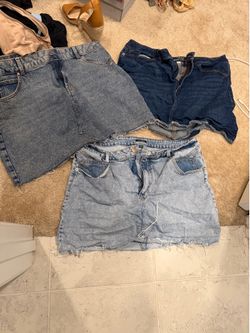 Jean skirts