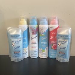 Secret  body deodorant spray 8×$50